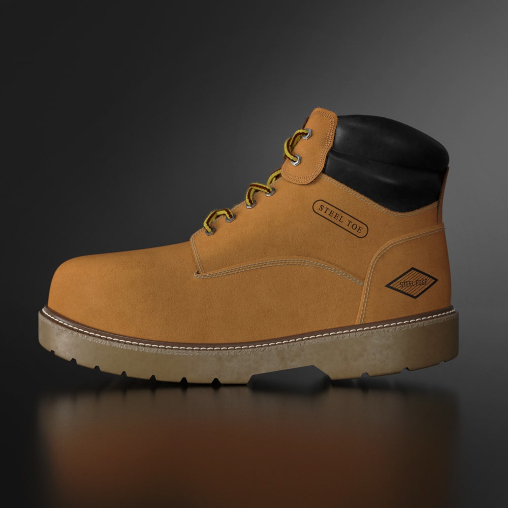 Steel Toe Shoe 3D Product Visualization 5